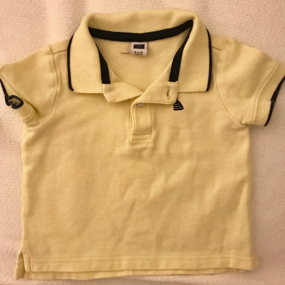 Janie and Jack yellow polo